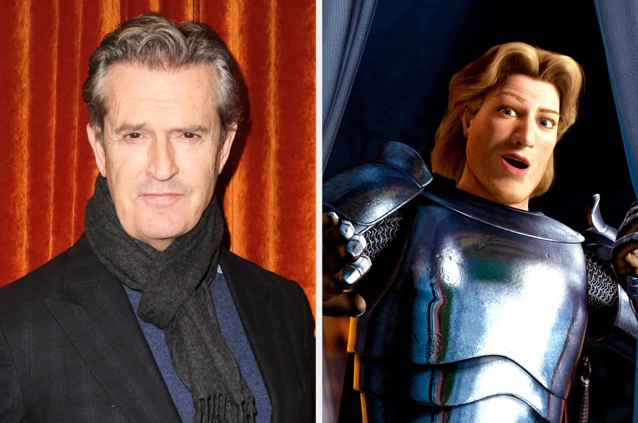 Side-by-side of Rupert Everett and Prince Charming