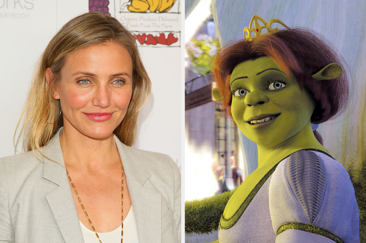 Side-by-side of Cameron Diaz and Fiona