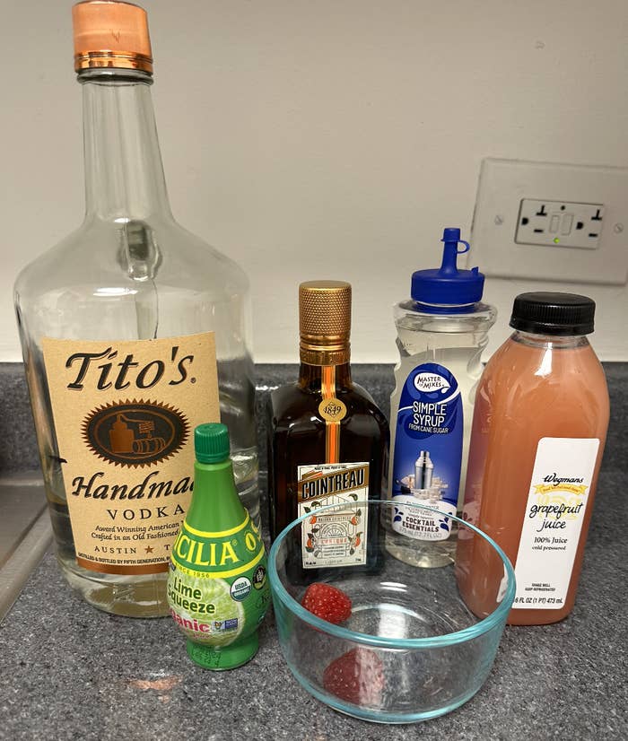 ingredients for a drink