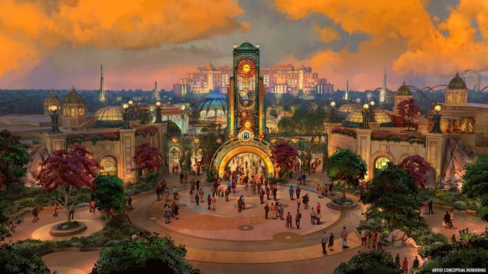 Rendering of Universal Orlando Resort&#x27;s new theme park