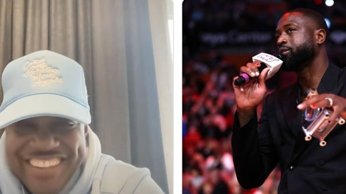 Mase and 'It Is What It Is' co-host Cam'Ron were in tears over Wade's fiery red nails that he rocked during his Miami Heat honor earlier this week.