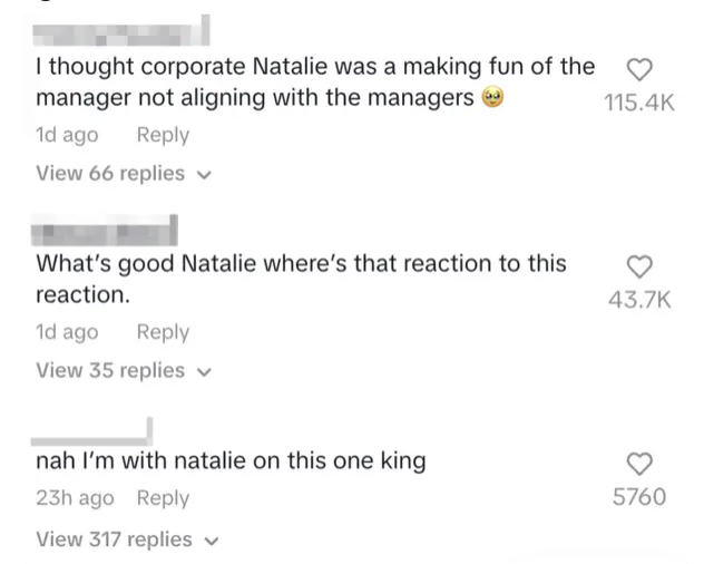 &quot;nah I&#x27;m with natalie on this one king&quot;