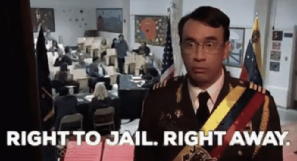 &quot;right to jail. right away&quot;