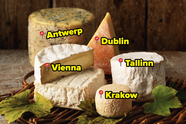 Planeje uma viagem pela Europa e adivinharemos o seu queijo favorito!
