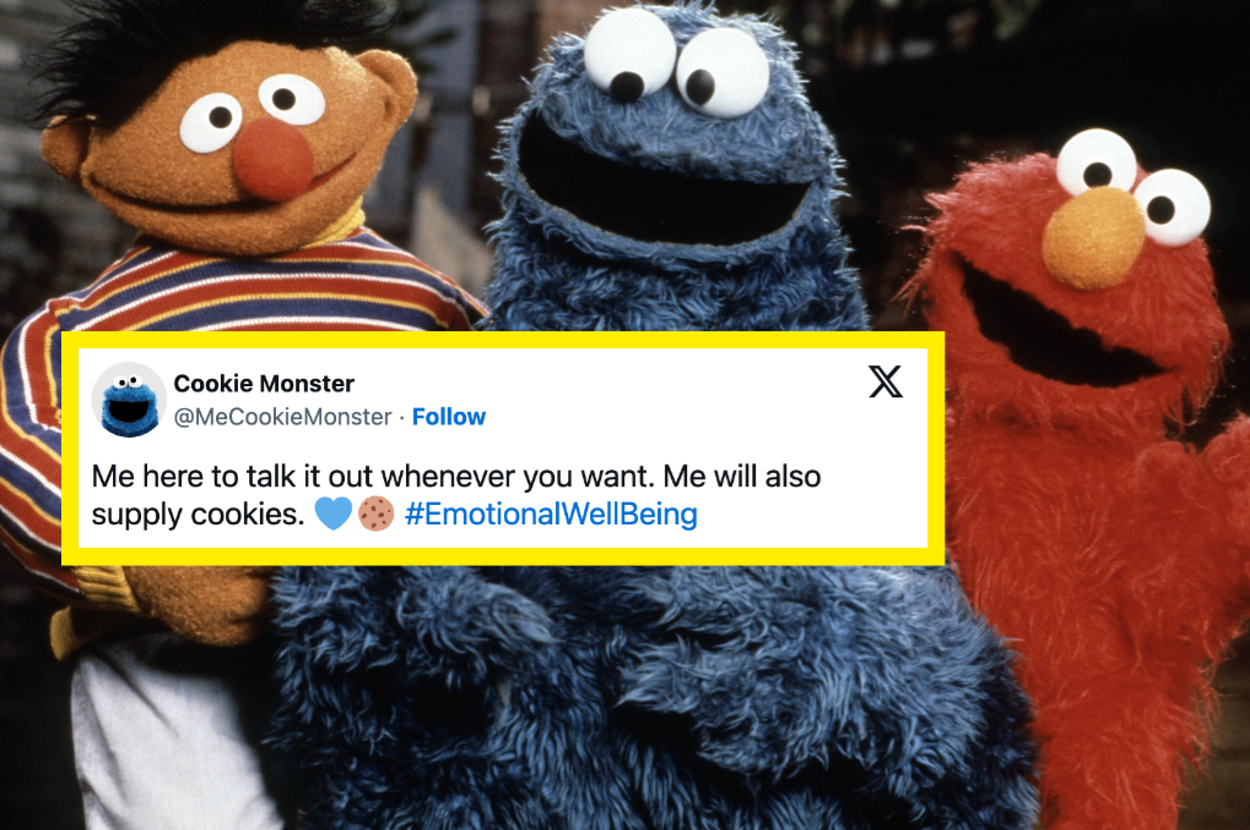 The "Sesame Street" Muppets Were Super Supportive Of Elmo After He Accidentally Started A Discussion On Mental Health Online