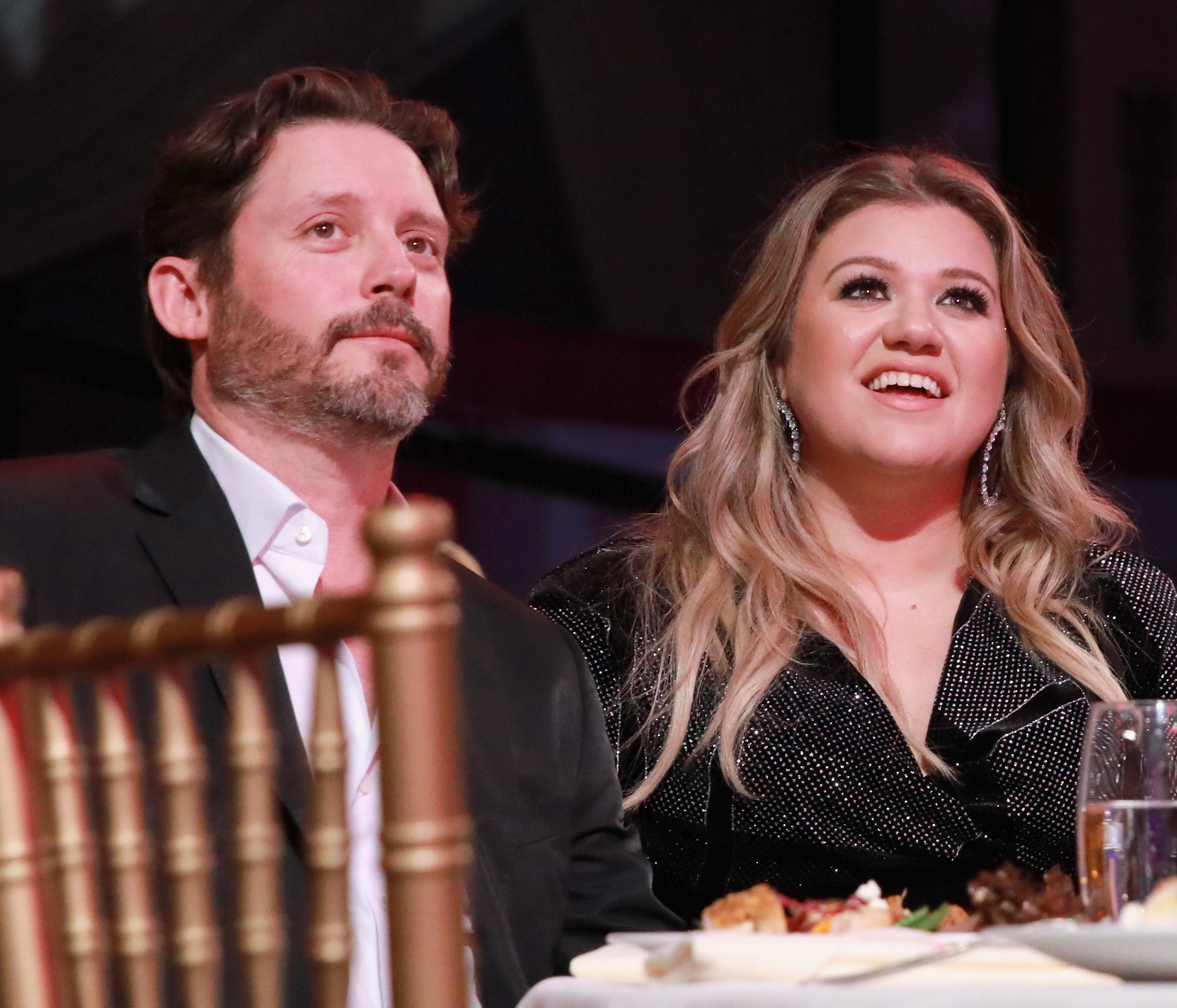 Close-up of Kelly and Brandon sitting together