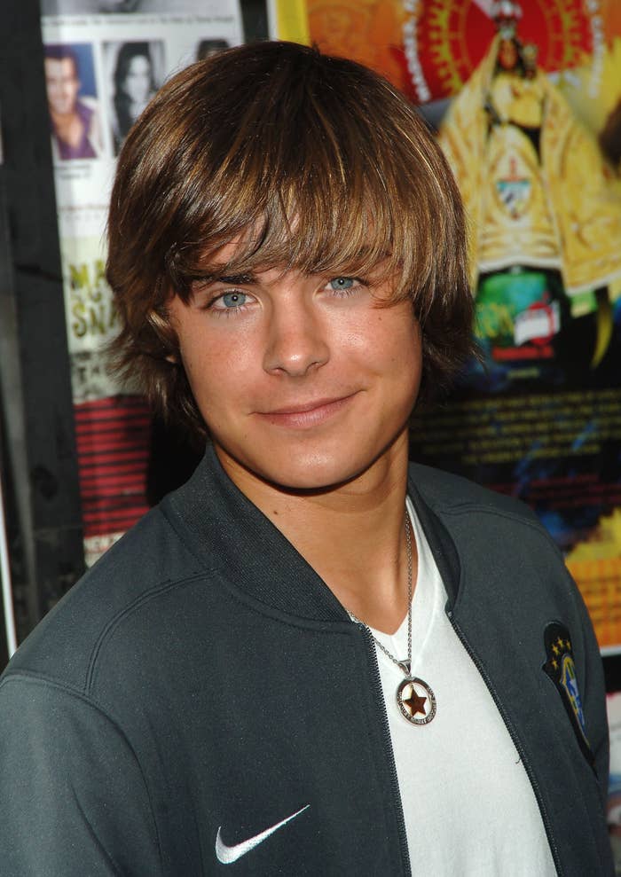 Close-up of a younger Zac
