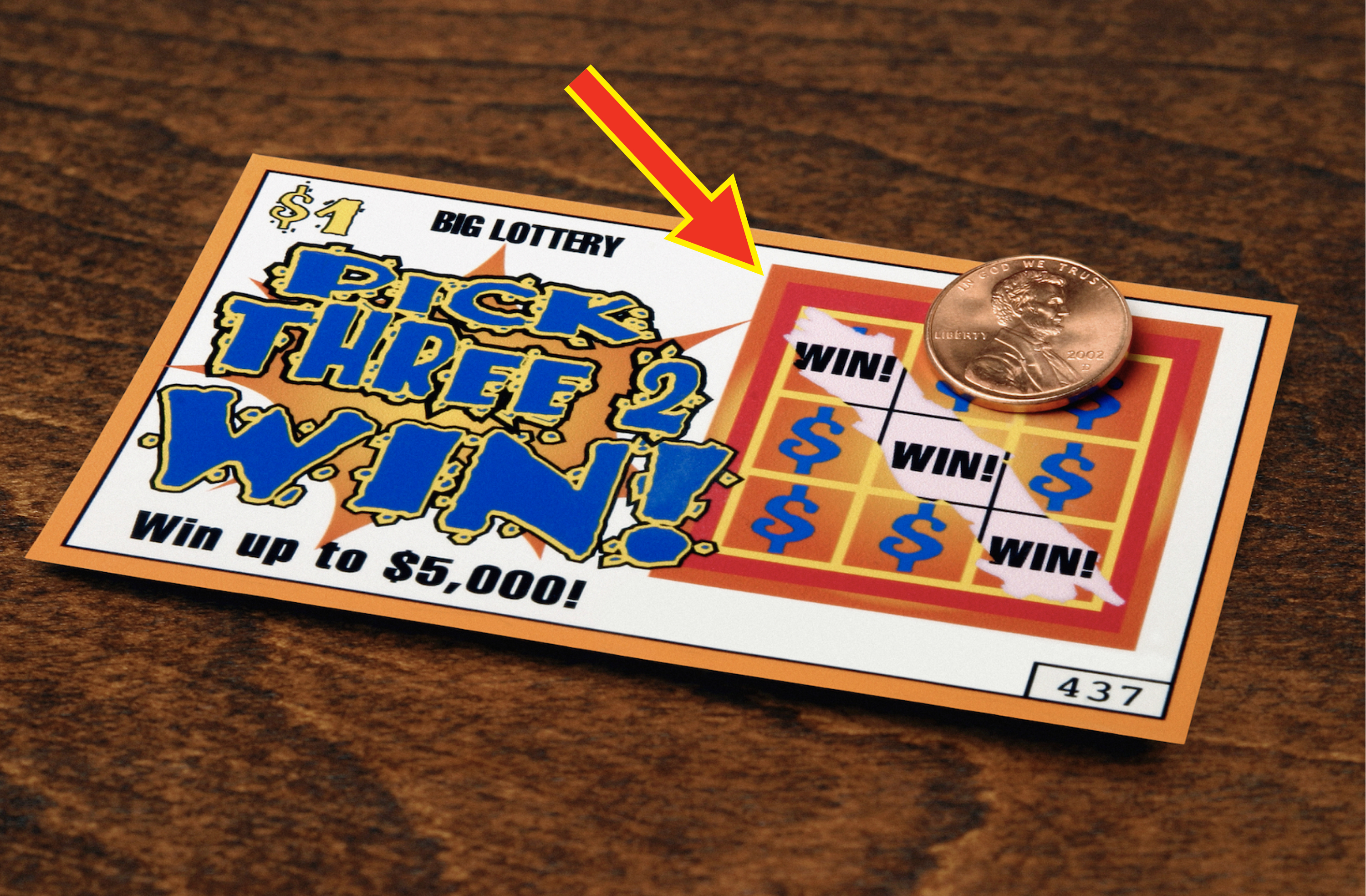 A winning lottery ticket