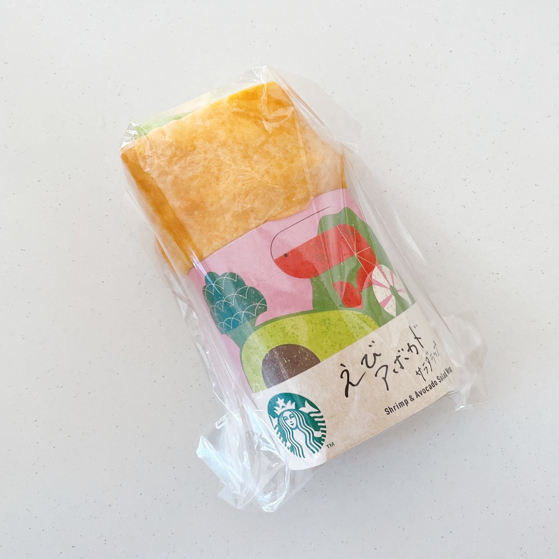Starbucks Coffee（スターバックスコーヒー）のオススメのフード「えびアボカド サラダラップ」