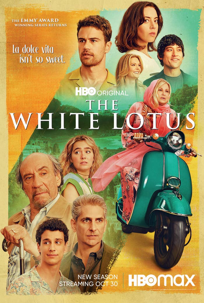 The poster for season 2 of The White Lotus