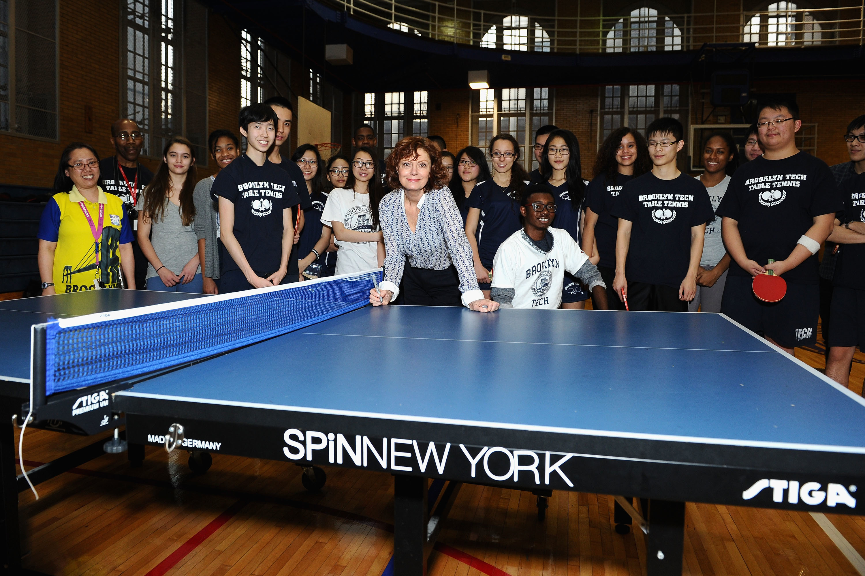 Susan Sarandon and kids at Spin New York