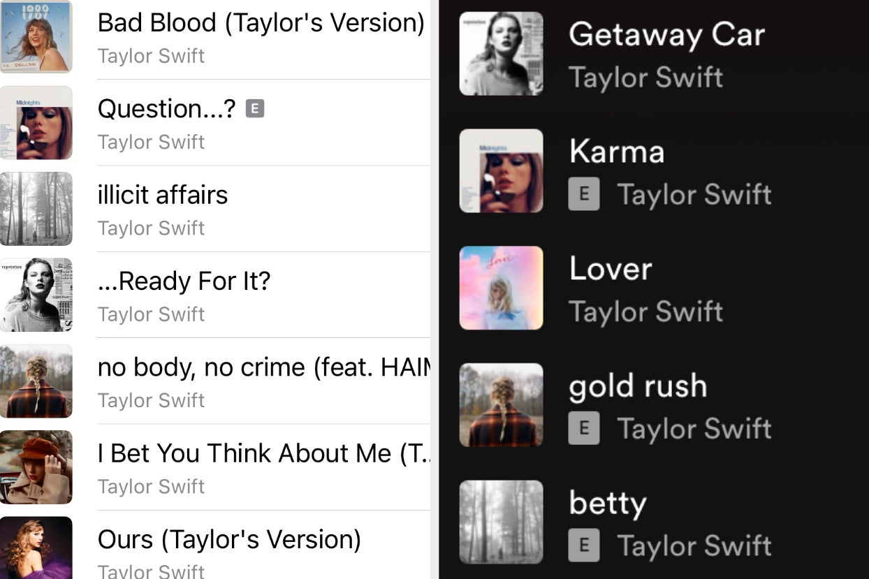 Make A Taylor Swift Playlist And We'll Guess If You're An Apple Music User Or A Spotify User