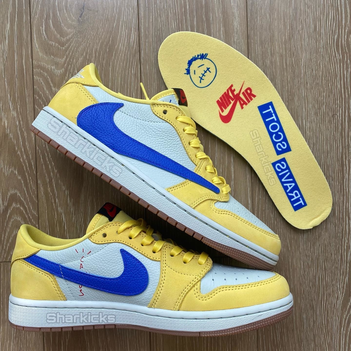 In-Hand Look at the Travis Scott x Air Jordan 1 Low 'Canary Yellow' 