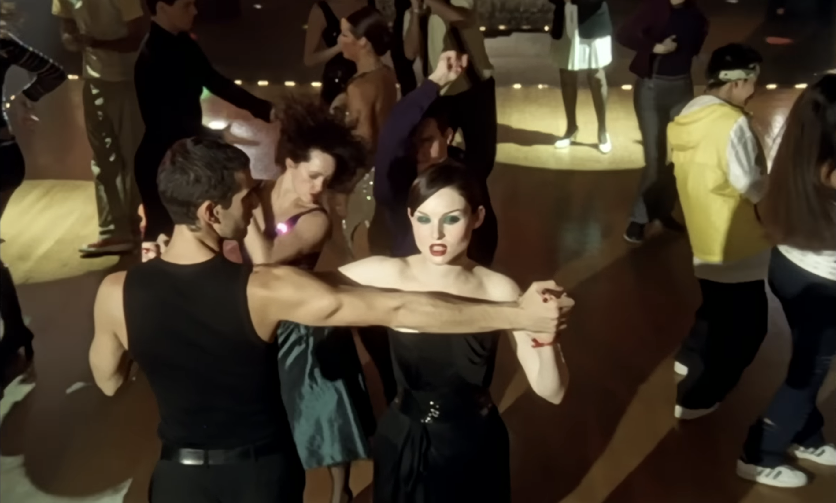 A screenshot from the &quot;Murder on the Dancefloor&quot; video