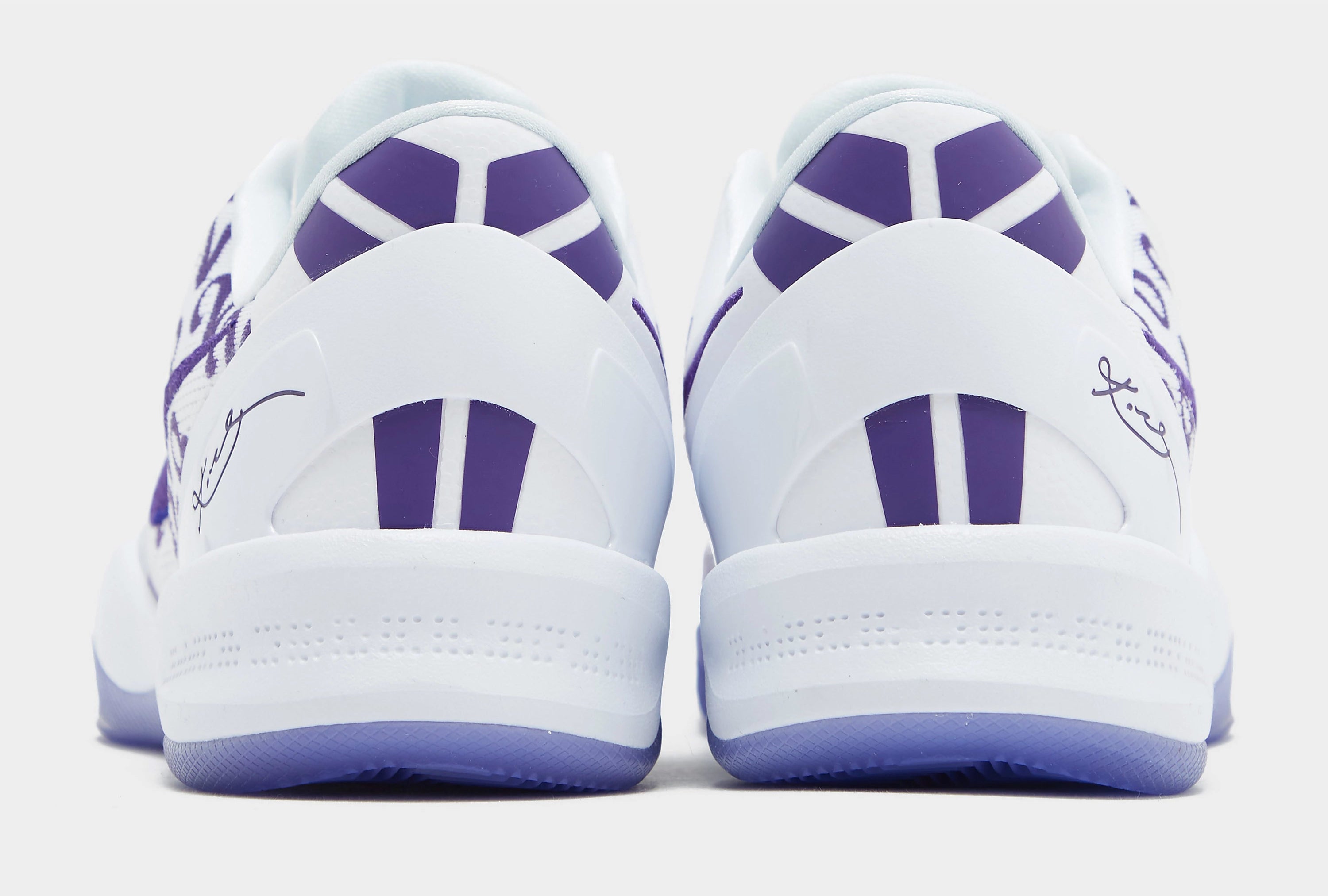 Nike Kobe 8 Court Purple Release Date FQ3549-100 Heel