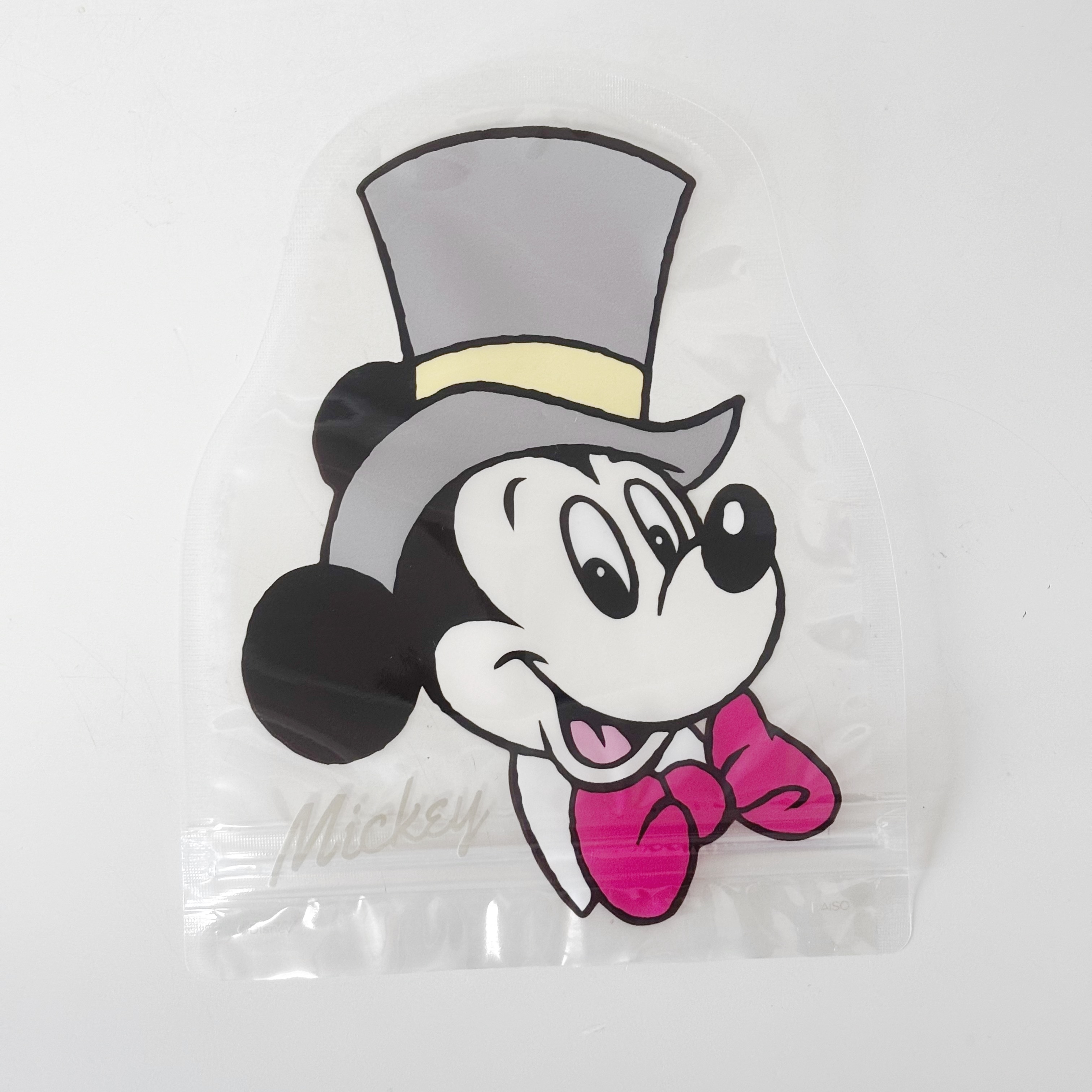 ダイソーのおすすめの便利アイテム「ダイカットジップバッグ/ミッキー・ミニー」