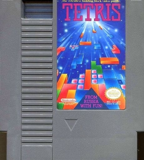 NES版『テトリス』のカートリッジ
