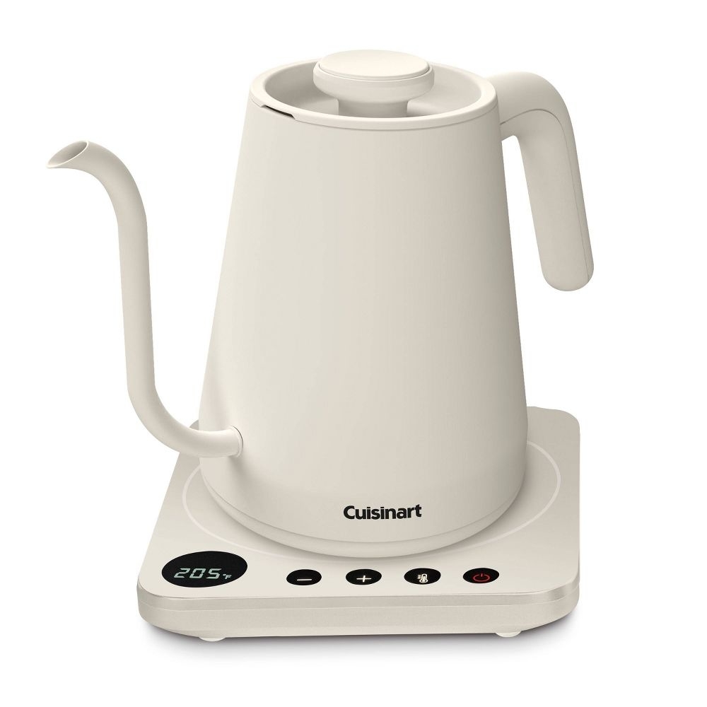 The white electric tea kettle