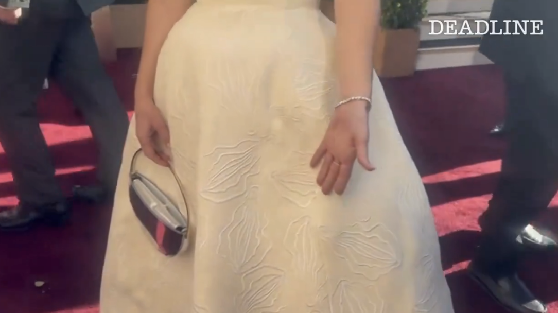 Closeup of Gillian&#x27;s dress