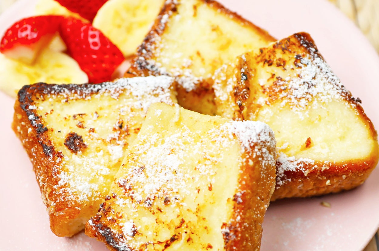 ラズベリーチーズケーキ詰めフレンチトーストのレシピ