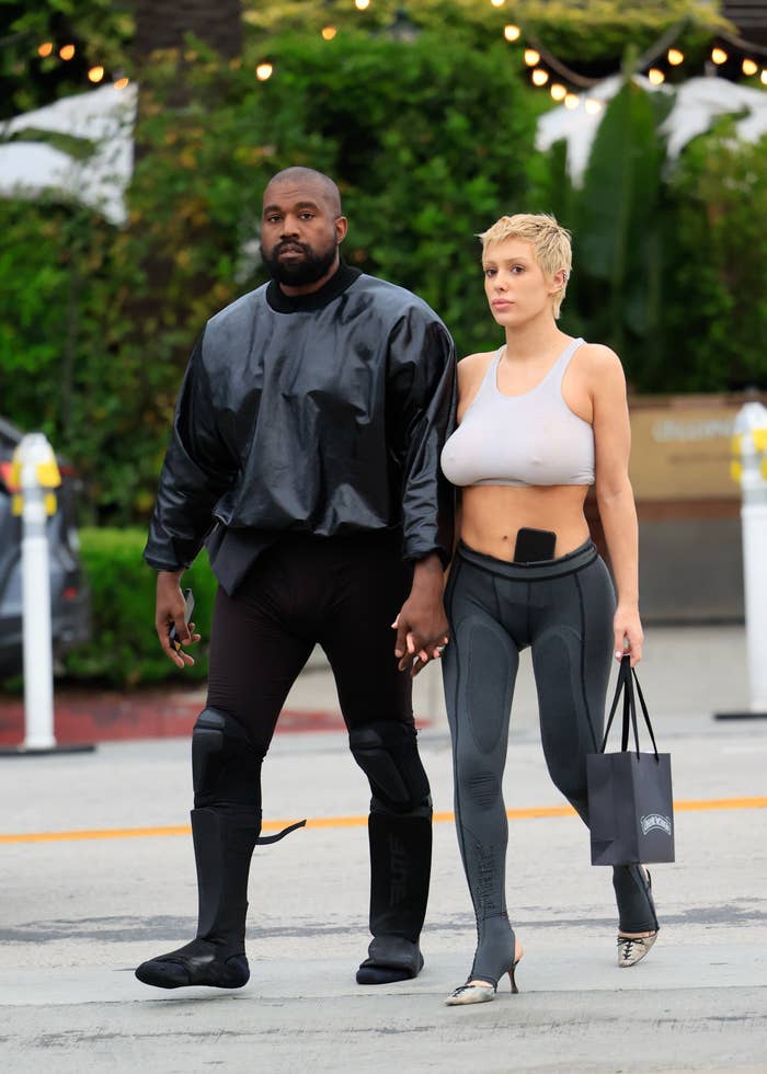 Kanye West's wife Bianca Censori models his ex Kim Kardashian's
