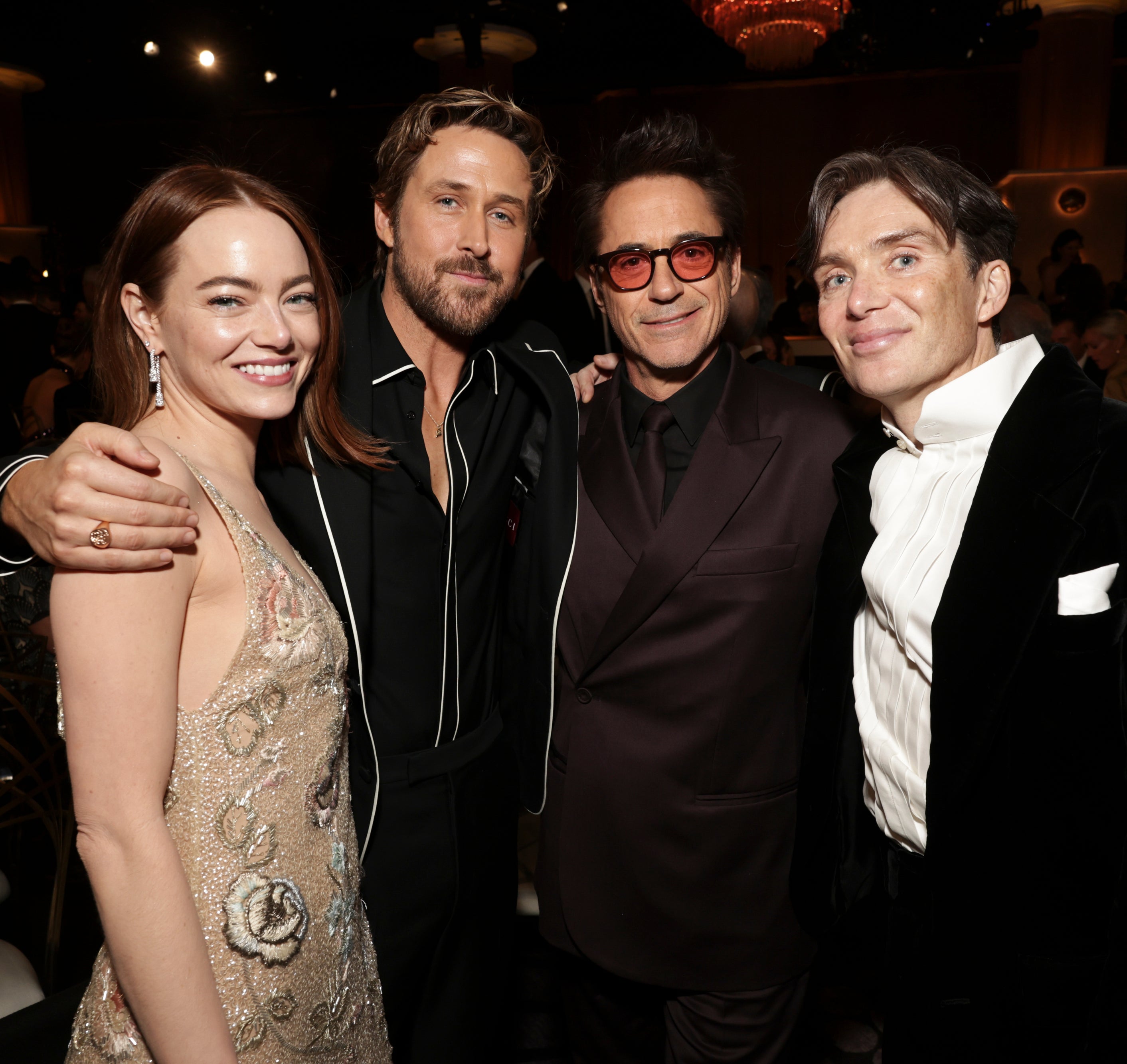Emma Stone, Ryan Gosling, Robert Downey Jr., and Cillian Murphy