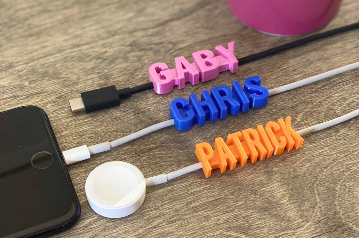 charging cable name tags