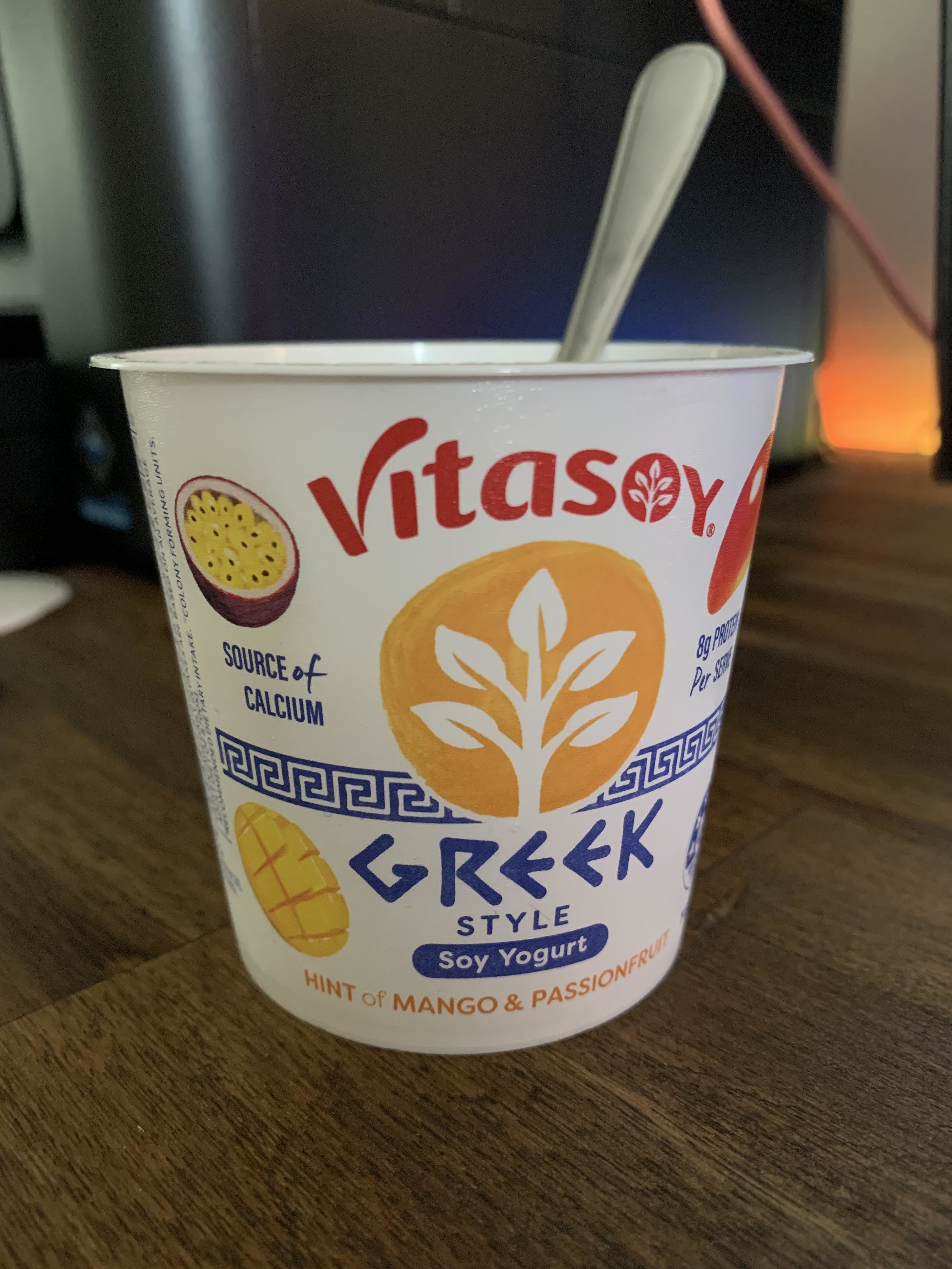 A cup of flavored Greek yogurt