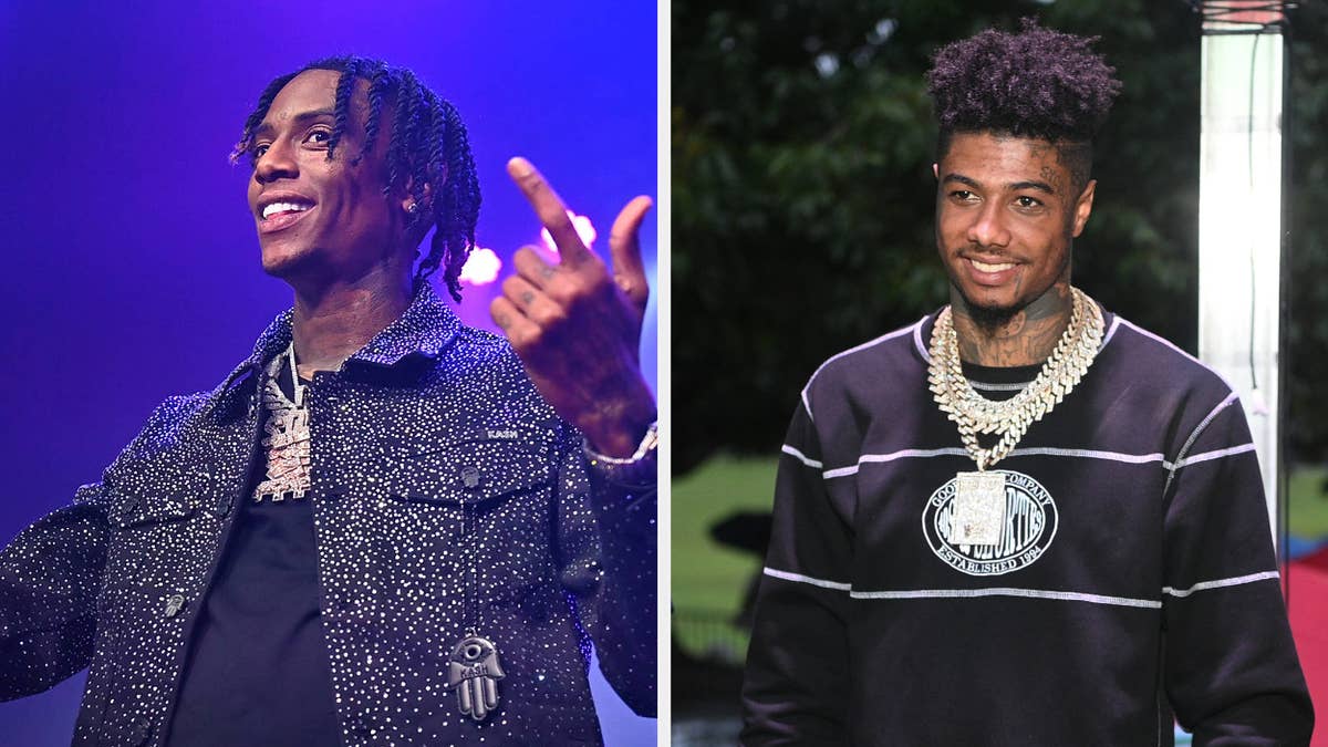 The beef began when Blueface proclaimed that he could beat Soulja Boy in a Verzuz battle.
