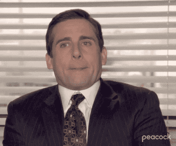 Steve Carell on &quot;The Office&quot; (US) shaking his head no