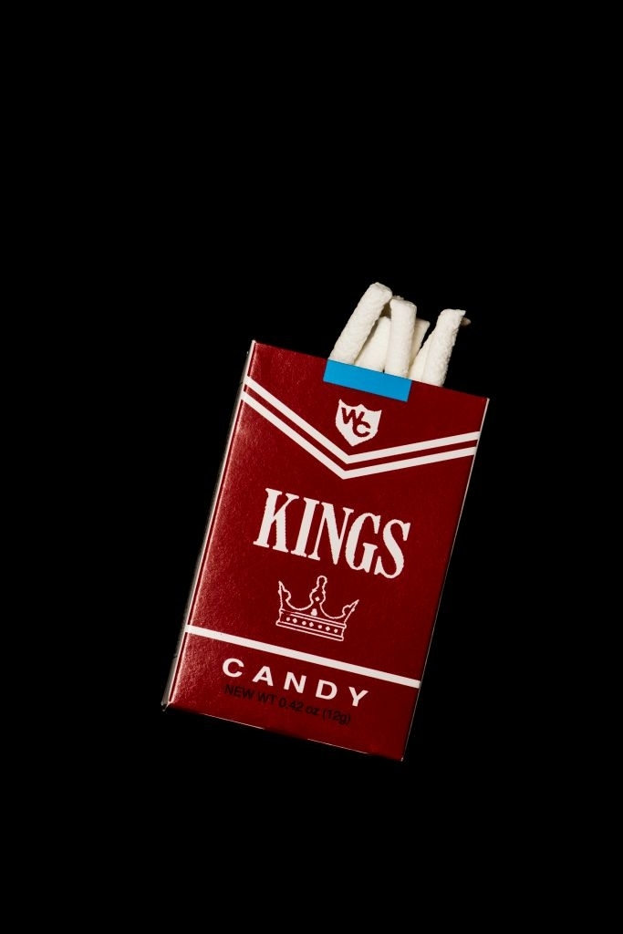 A pack of Kings candy cigarettes