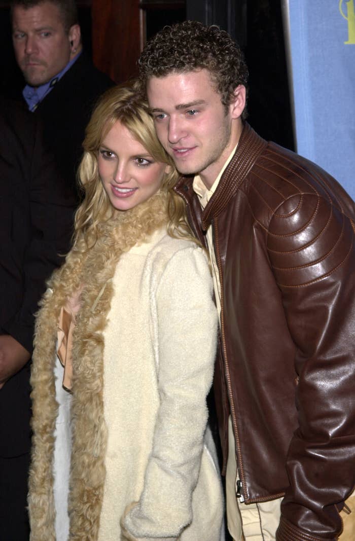 Close-up of Britney and Justin