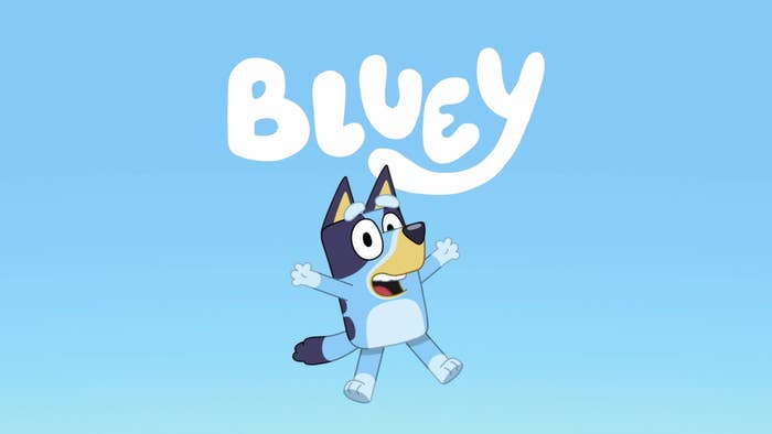 Bluey solo on the title card
