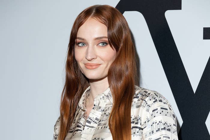 Close-up of Sophie smiling at a media event