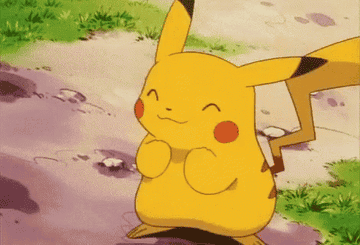Pikachu dancing excitedly