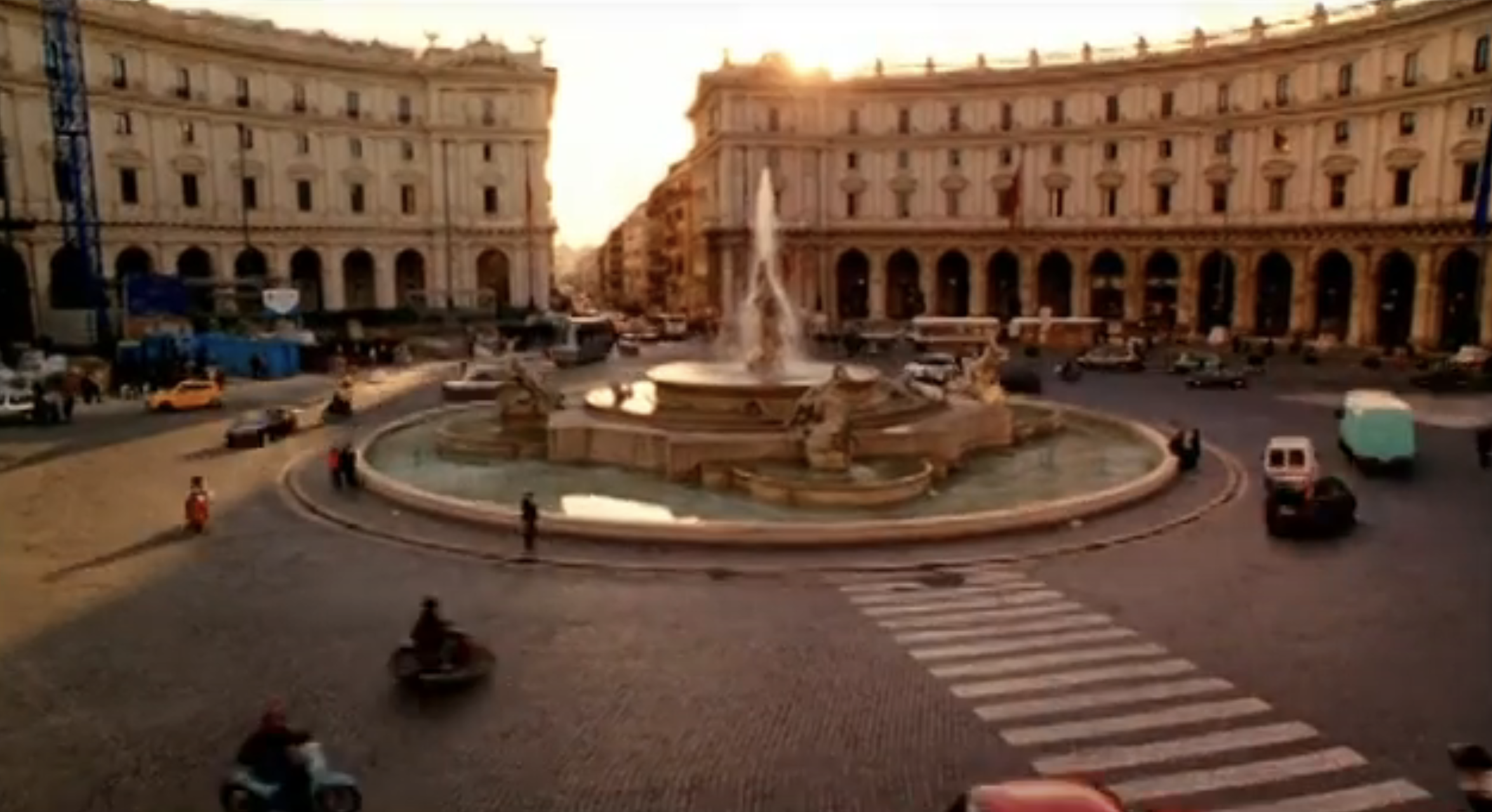 The Piazza della Repubblica in Rome