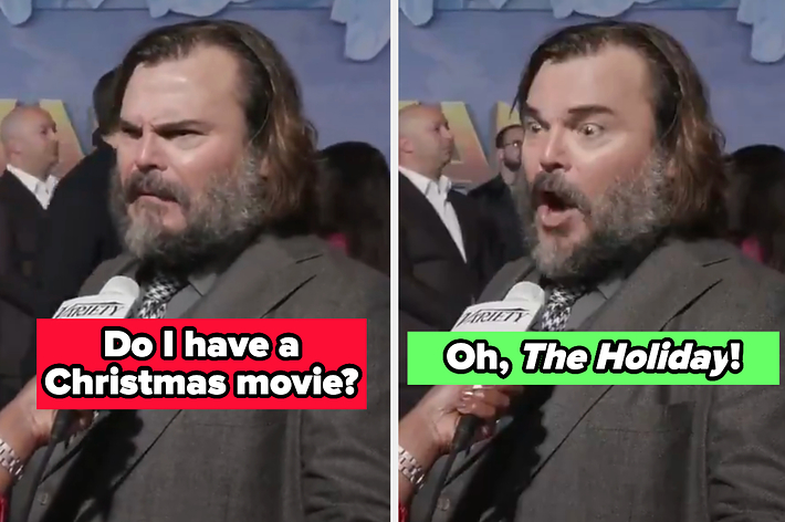 Jack Black forgets about his Christmas movie, The holiday