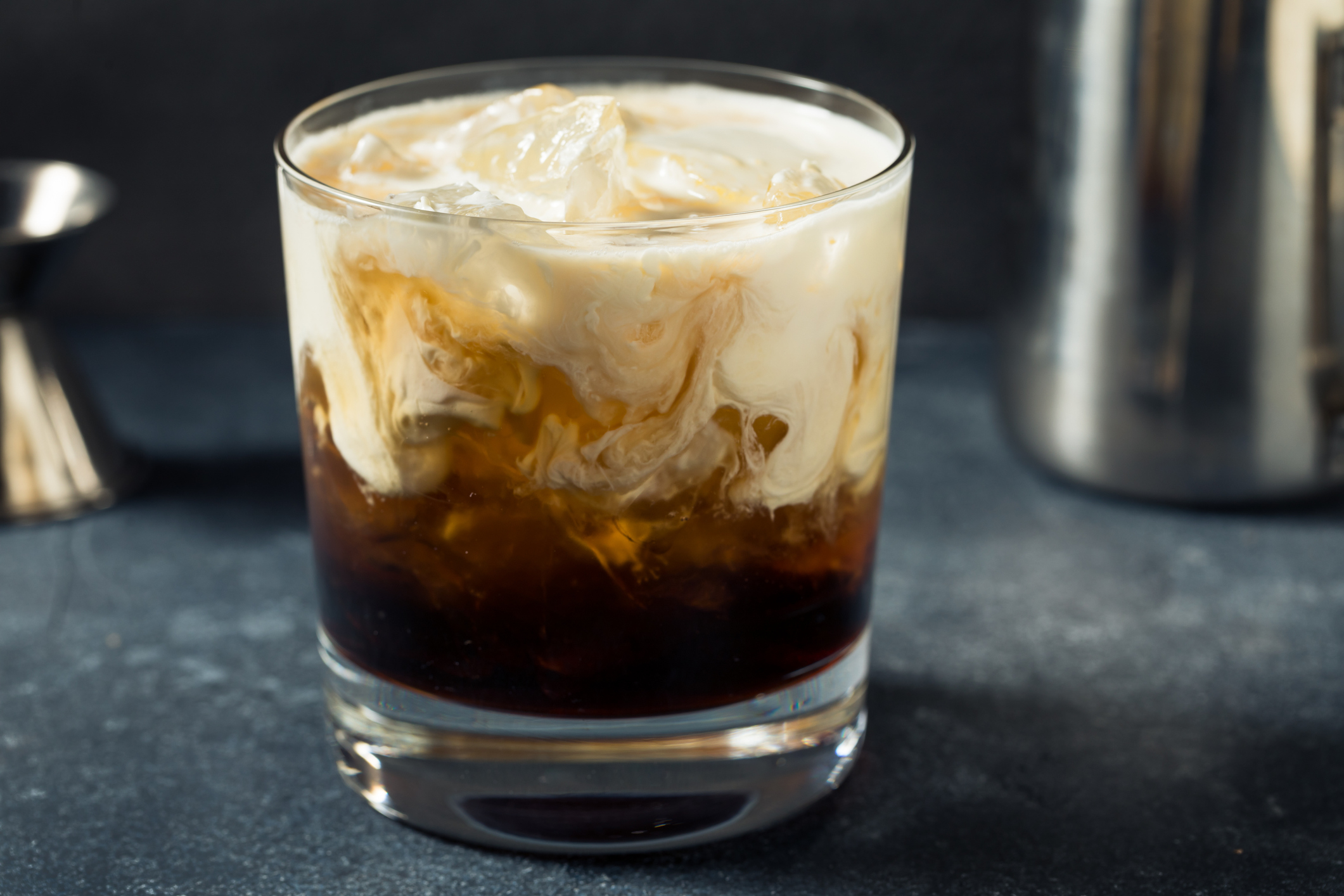 A White Russian drink