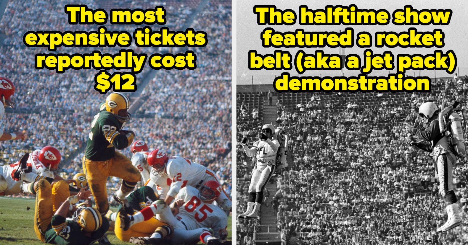 Here s What The First Super Bowl In 1967 Looked Like