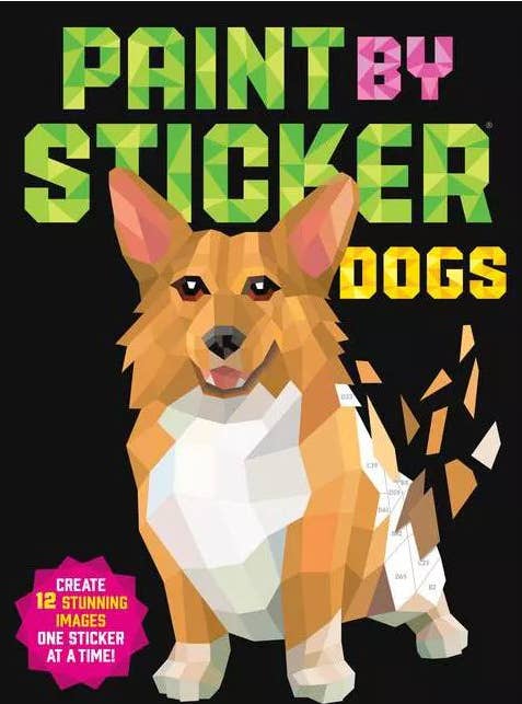 Cover of paint by sticker book with corgi