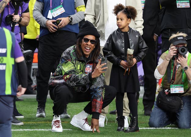 Jay-Z Wearing Reebok S. Carter at Super Bowl LVIII