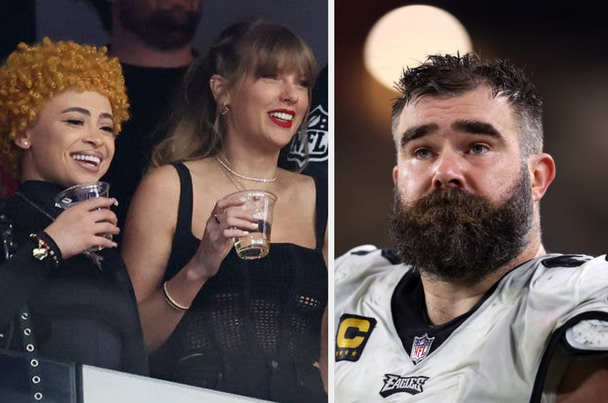"Ice To Meet You": People Are Reacting To Ice Spice Meeting Jason Kelce At The 2024 Super Bowl