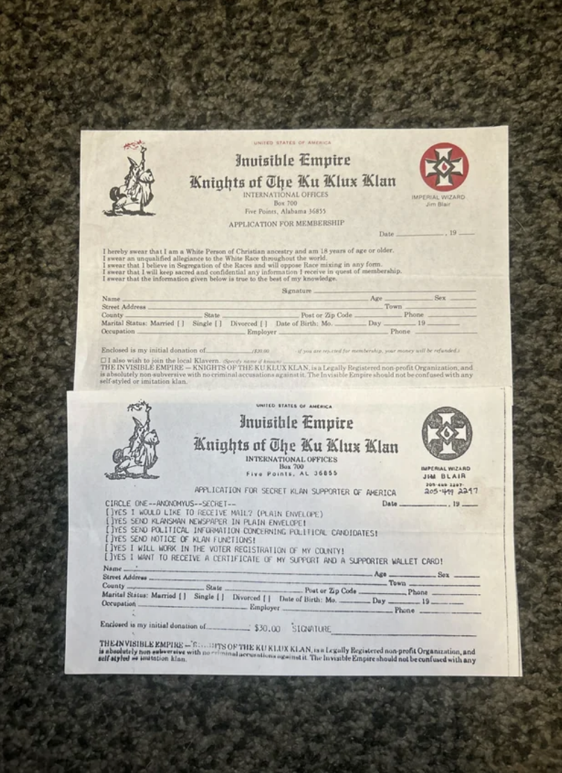 KKK membership form