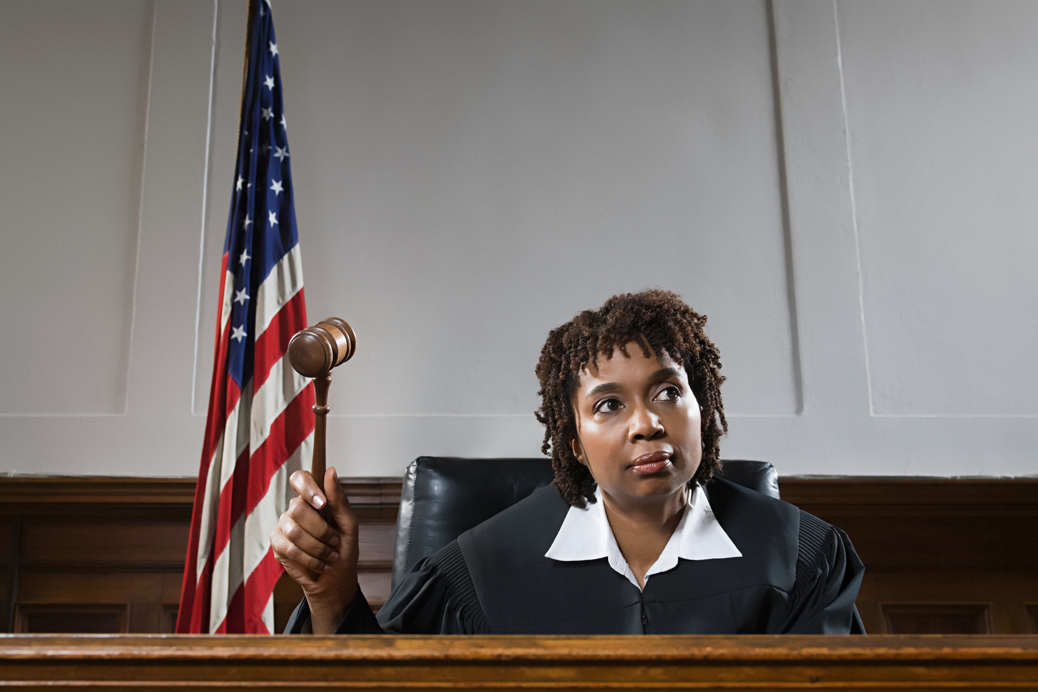a judge banging a gavel