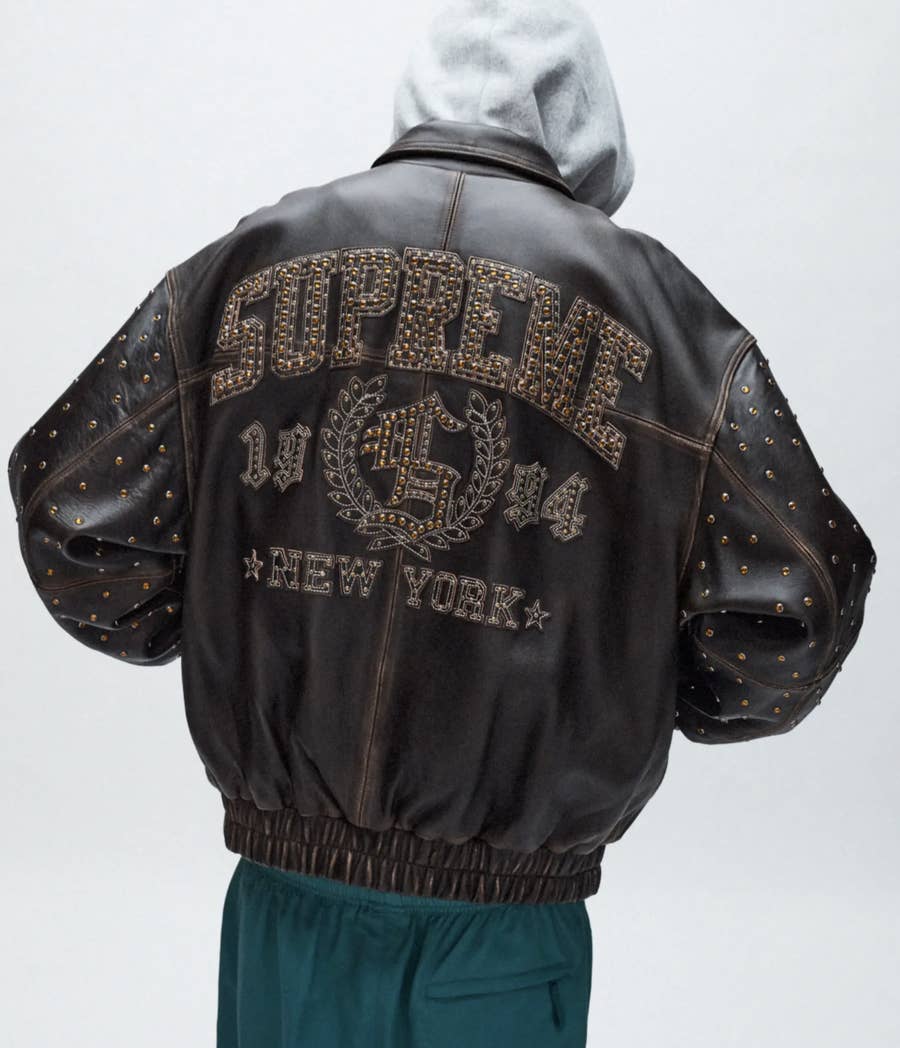 Supreme Gem Studded Leather Jacket 87％以上節約 - ジャケット・アウター