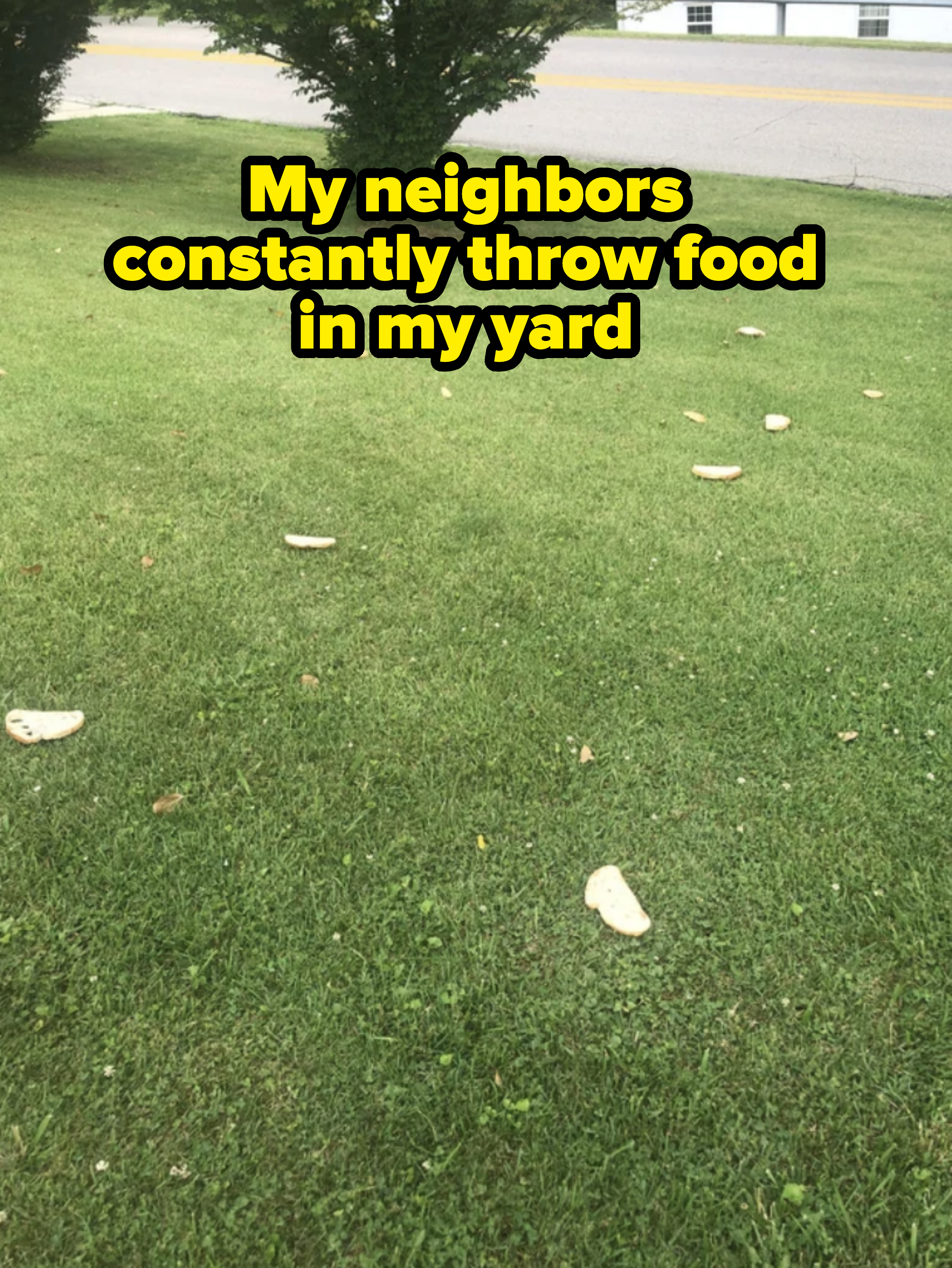 Food in someone&#x27;s yard