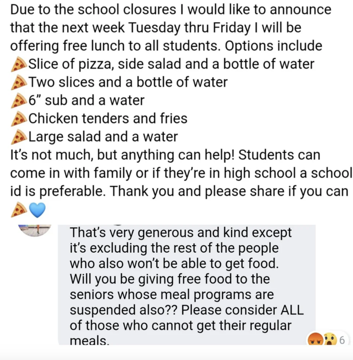 &quot;it&#x27;s excluding the rest of the people who also won&#x27;t be able to get food.&quot;