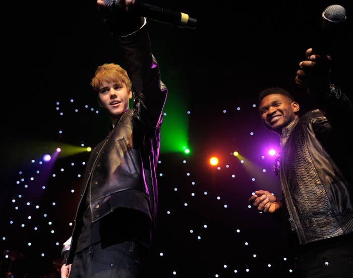 The two dancing onstage