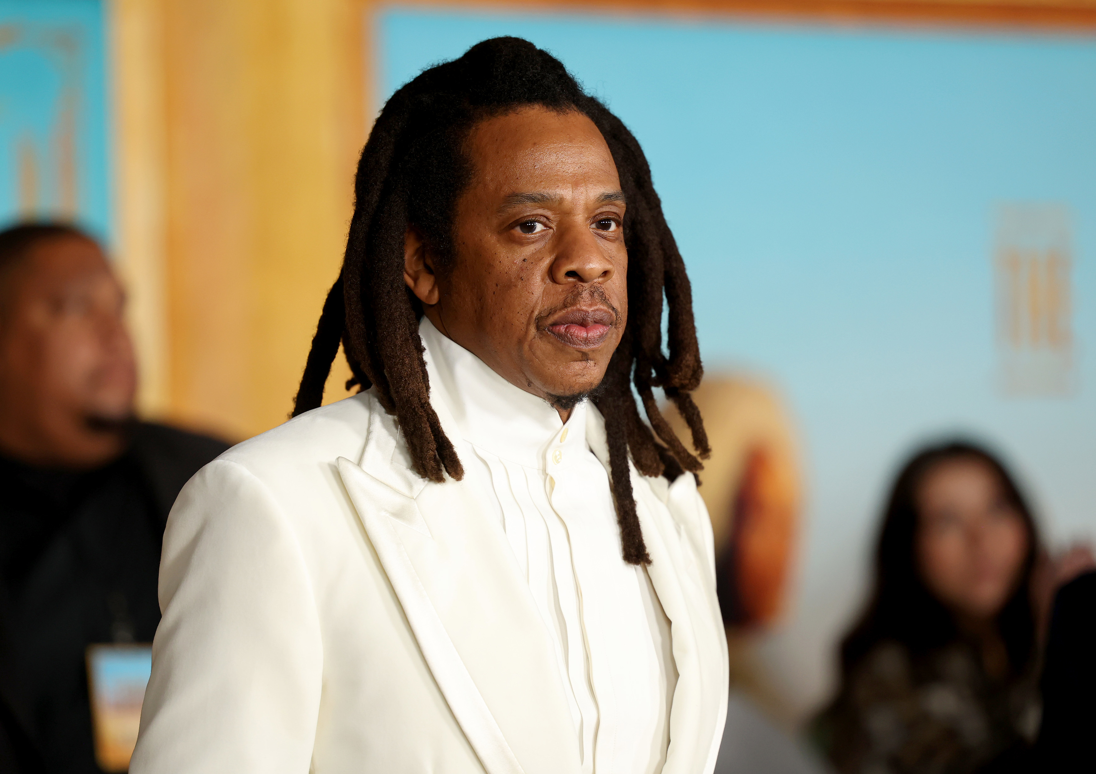 Closeup of Jay-Z in a suit