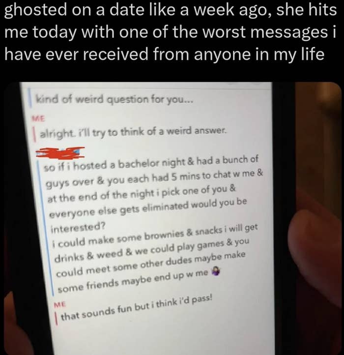 "you each had 5 mins to chat with me"